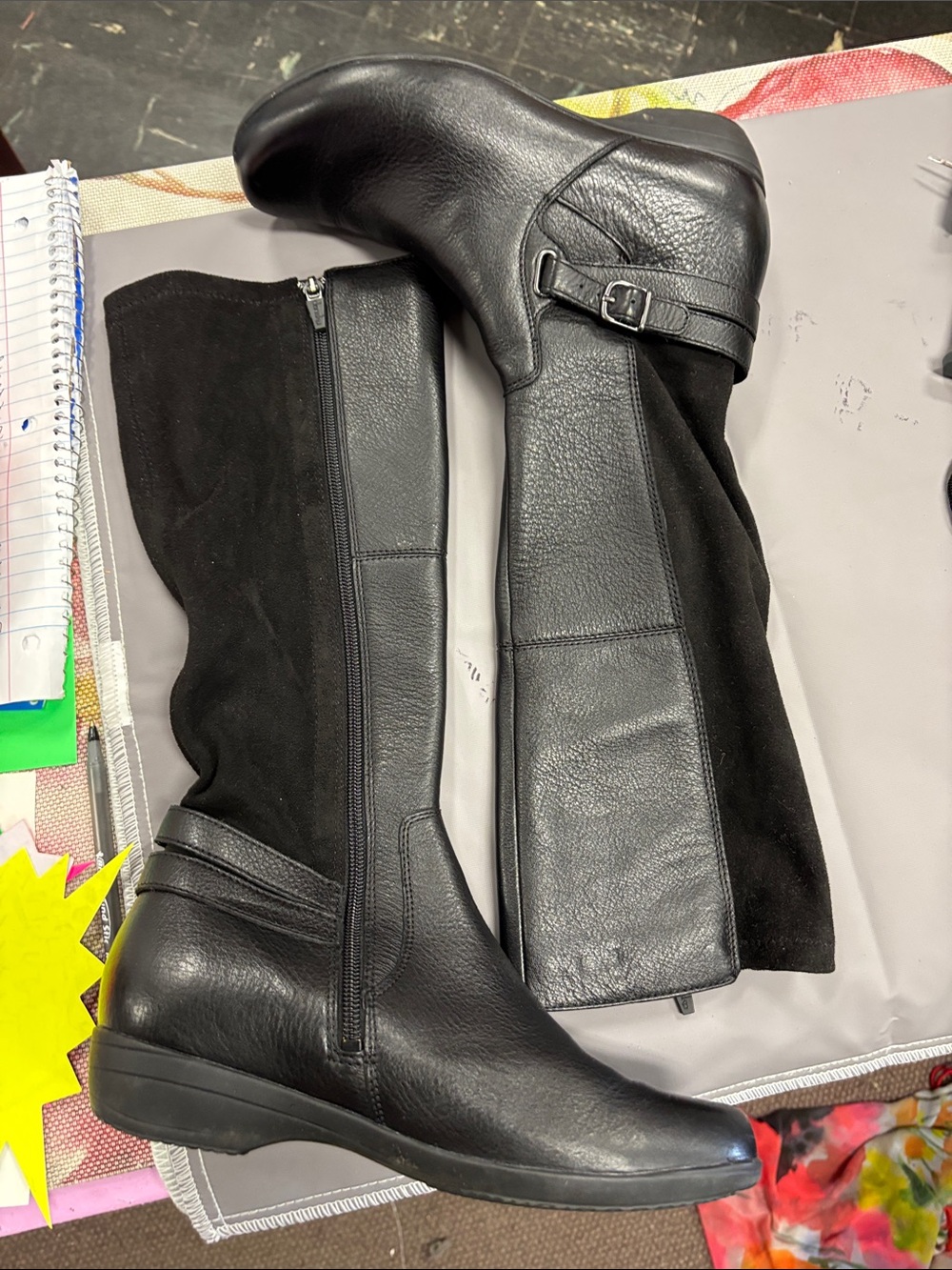 Dansko Francesca Black Leather Boots